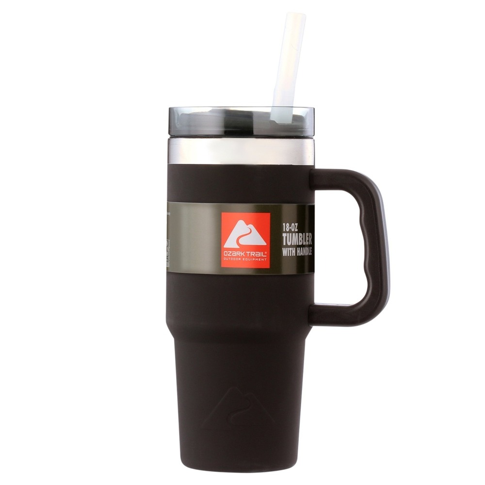 Ozark Trail 18oz Insulated‎ Stainless Steel Tumbler w/ Handle Black